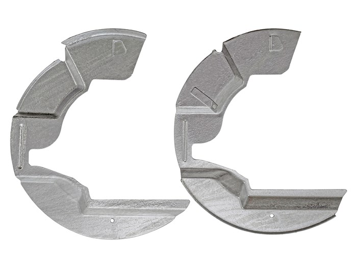 Galvanised Front Brake Mud Shields