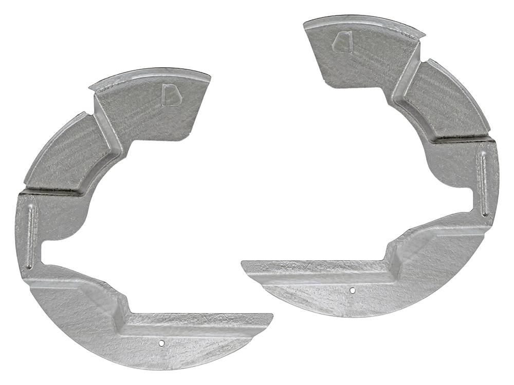 Galvanised Front Brake Mud Shields — afbeelding 2