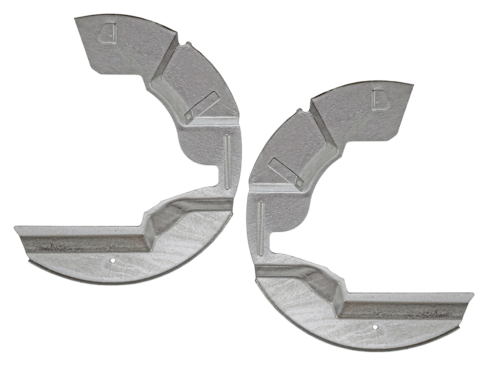Galvanised Front Brake Mud Shields — afbeelding 3