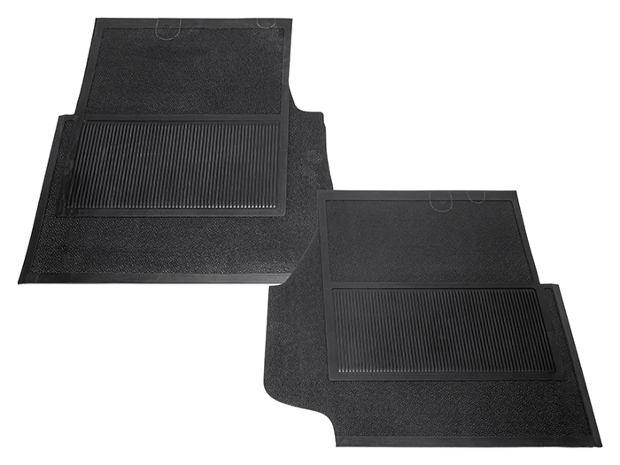 Heavy-Duty Rubber Mat Set With Foam Backing