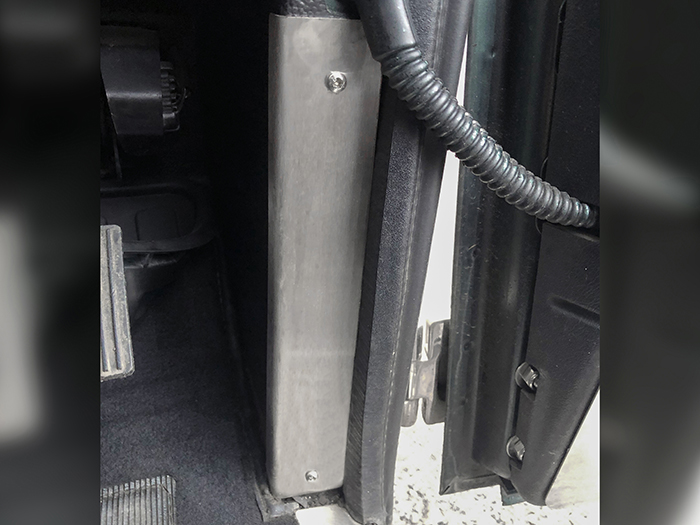 Brushed Stainless Steel A-Post Trims