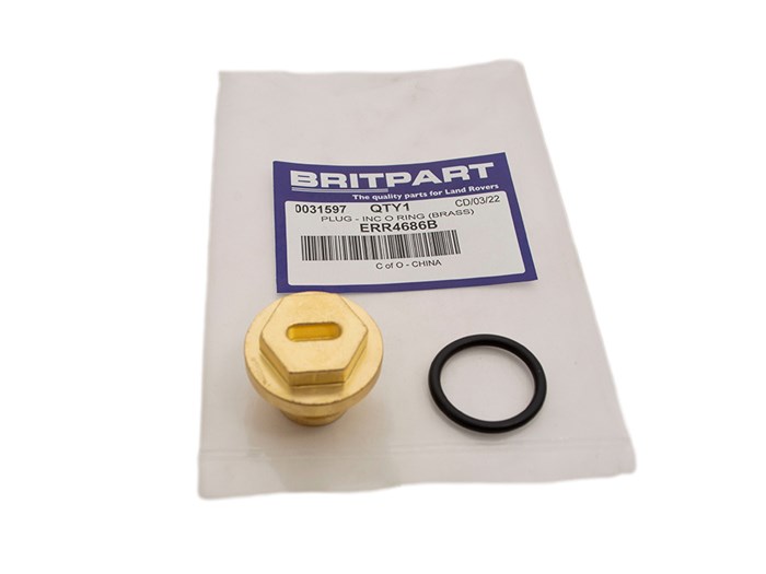 PLUG - INC O RING (BRASS)