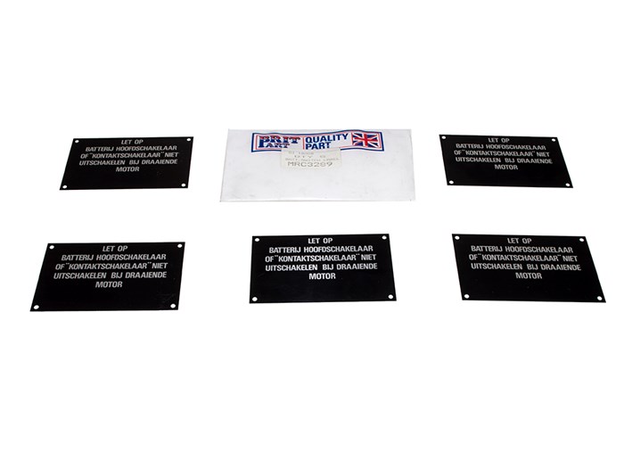 BATTERY SWITCH LABEL