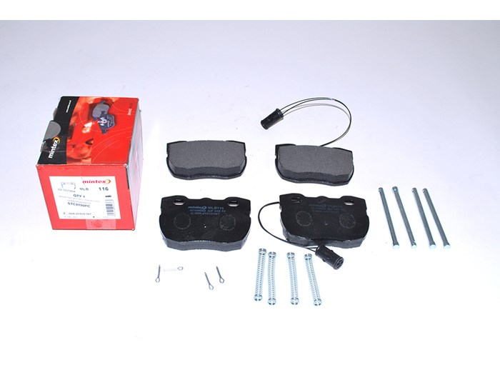 BRAKE PAD SET INCL PINS & CLIPS