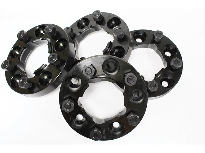 WHEEL SPACERS 30MM ALLOY - SET OF 4 - BLACK - D1/DF0/R1