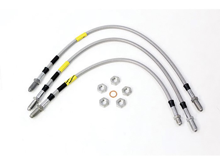 TERRAFIRMA GOODRIDGE +2" EXT BRAKE HOSE KIT DEF 90 TO 1999. 3 LINE KIT