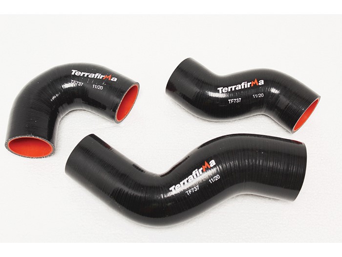 TERRAFIRMA SILICONE INTERCOOLER HOSE KIT BLACK 90/110/130 TD5
